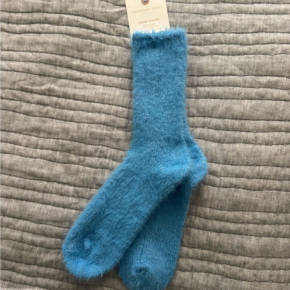 American Eagle Soft Blue Crew Socks
